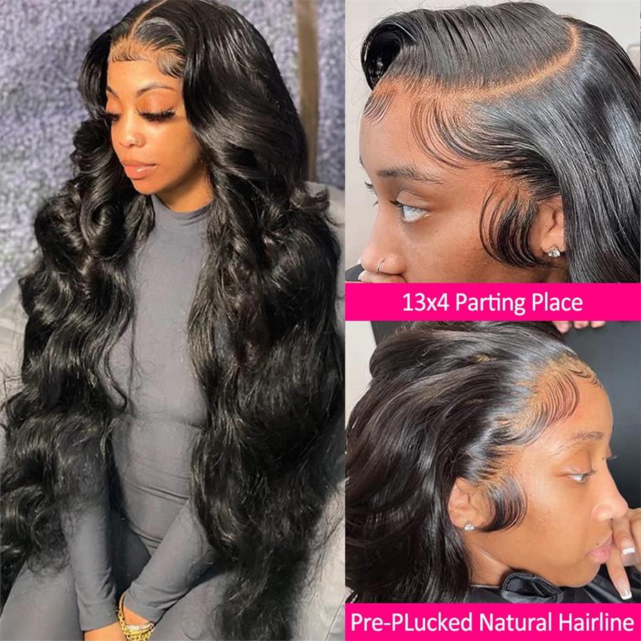Natural Color Body Wave Lace Front Wig