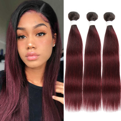 Brazilian Straight Hair Bundles - Multiple Colors 1/3/4 PCS