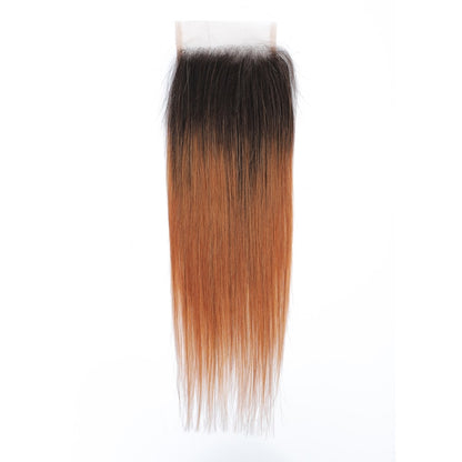 Straight Brazilian Human Hair Lace Closure With Baby Hair