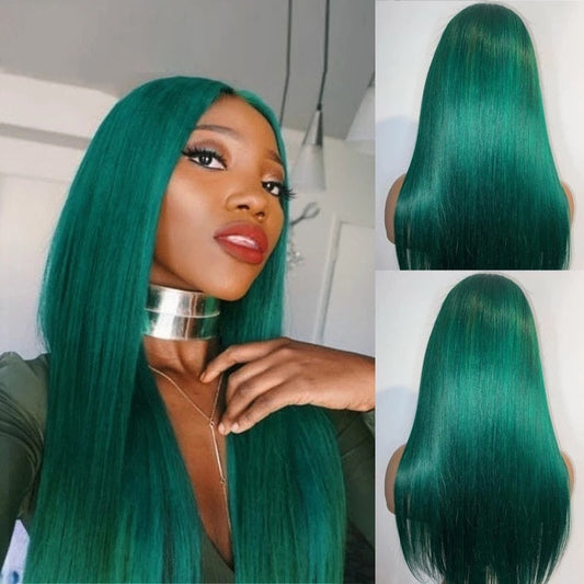 Various Colored Straight Brazilian Wig With Baby Hair