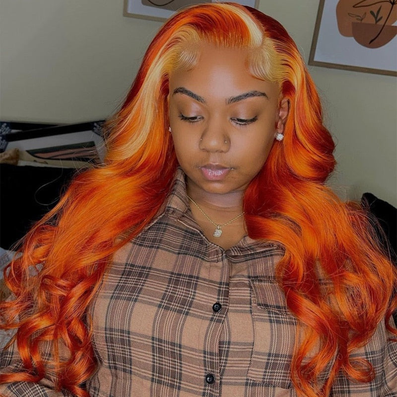 Orange Body Wave Wig